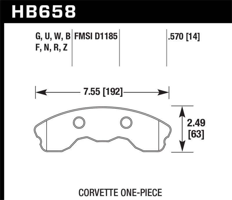 Load image into Gallery viewer, Hawk Performance HB658N.570 HAWK HP+ Brake Pad Sets
