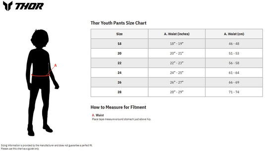 Thor Ridemode Menace Youth Pants (18, Black)
