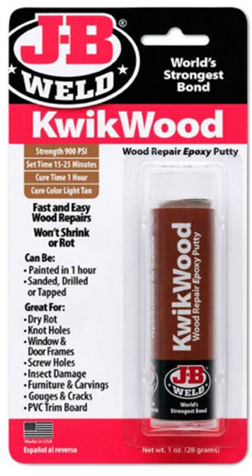 Jb Weld 8257 Kwik Wood Epoxy - 1oz. Tube