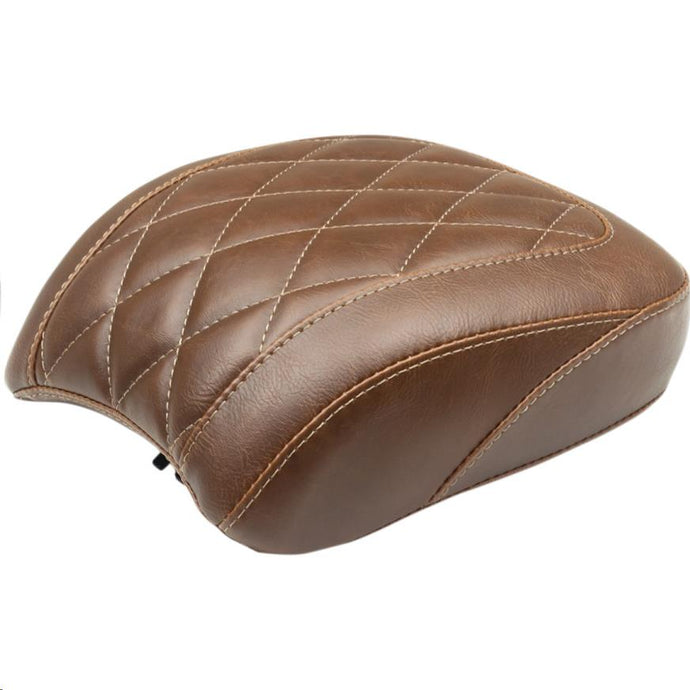 Mustang 83042 Wide Tripper Solo Seat - Diamond Stitch - Brown