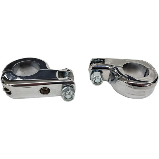 Rivco Products MV220 Heavy-duty Footpeg Clamps - Chrome