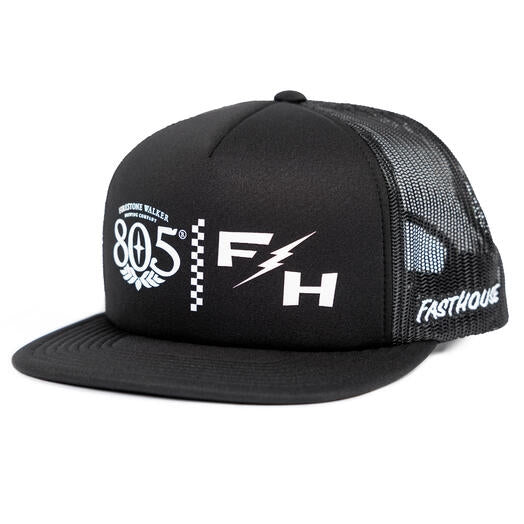 Fasthouse 805 Bond Hat (One Size Fits Most, Black/Black)