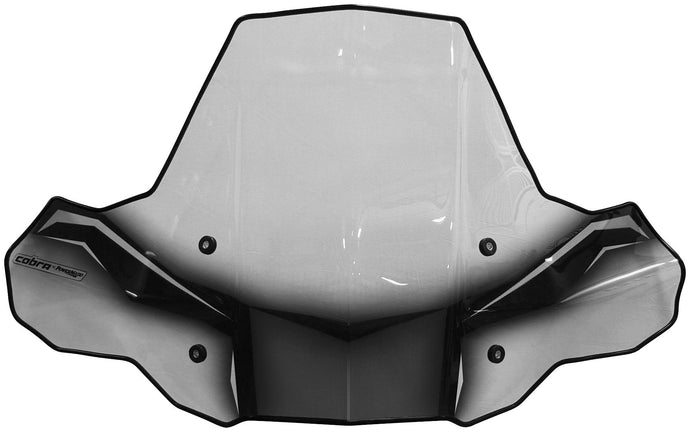 Powermadd 24574 Cobra Pro Tek Windshield - No Cut Out with Rapid Release Mount