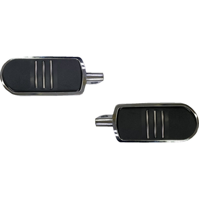 Drag Specialties 1620-2479 Sweeper Foot Pegs - Chrome - FX