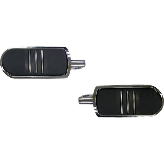 Drag Specialties 1620-2479 Sweeper Foot Pegs - Chrome - FX