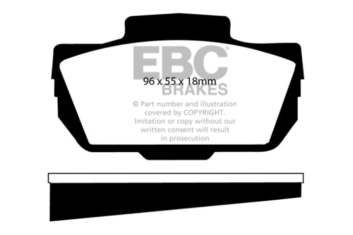 Ebc DP2149 EBC Greenstuff Brake Pad Sets