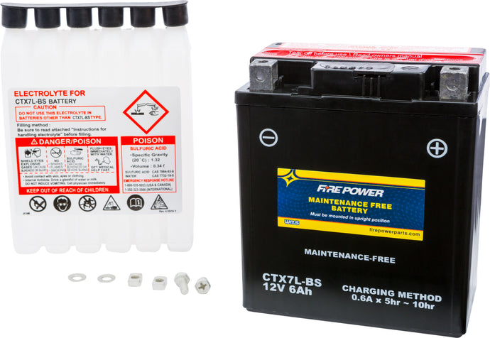 Fire Power CTX7L-BS Sealed AGM Battery