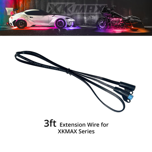 Xkglow MX-WIRE-3FT XKG Moto Extension Wires