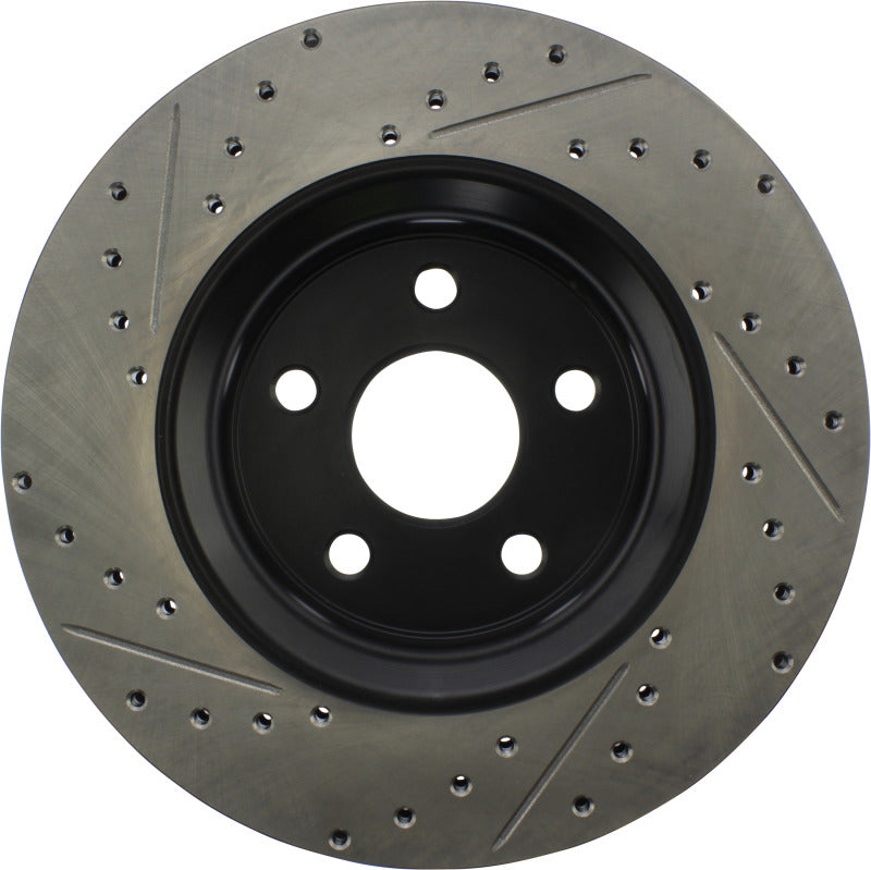Load image into Gallery viewer, Stoptech 127.58008L ST Slot &amp; Drill Brake Rotors
