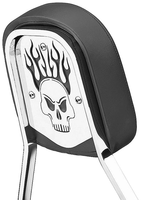 Cobra 02-5071 Round Sissy Bar Insert - Skull