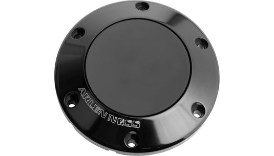 Arlen Ness 701-018 Gas Cap Assemblies - 12 Point - Black Anodized