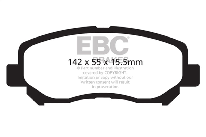 Load image into Gallery viewer, Ebc DP42134R EBC Yellowstuff Brake Pad Sets
