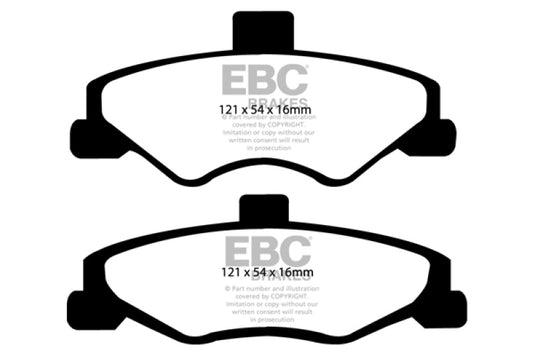 Ebc DP41323R EBC Yellowstuff Brake Pad Sets