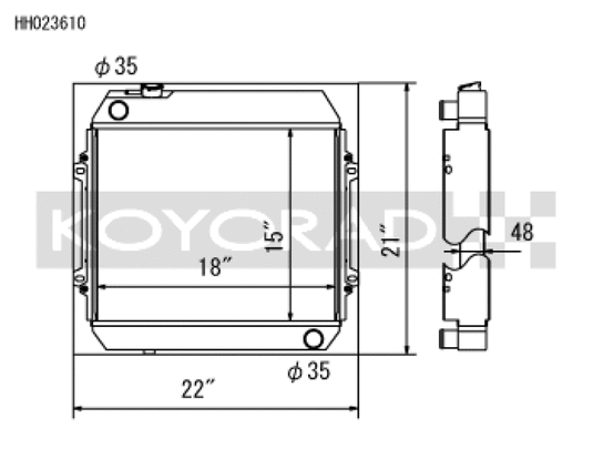 Koyo HH023610 KOY Racing Radiators