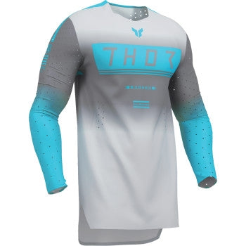 Thor Sportmode Geo Jersey (Large, Charcoal/Gray)