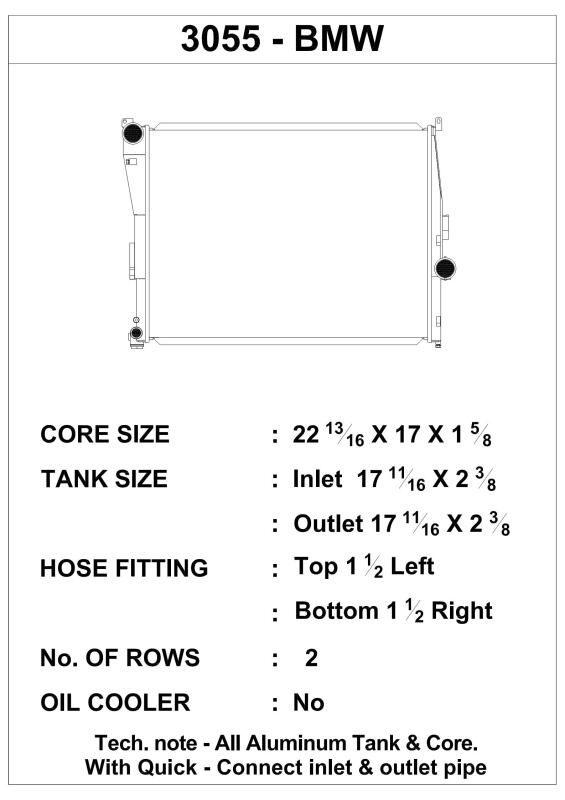 Load image into Gallery viewer, Csf 3055 CSF Radiators - Aluminum
