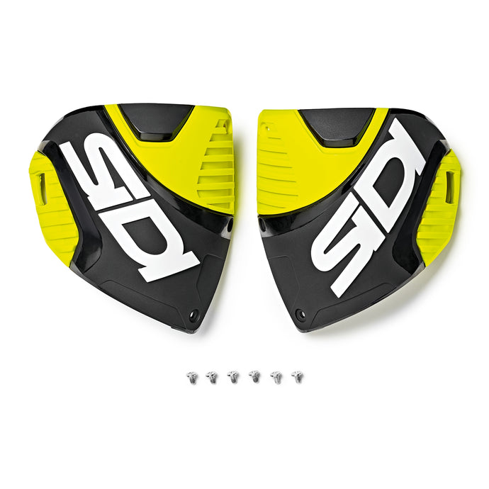 Sidi 153 CF3 Shin Plate - Black/Fluorescent Yellow