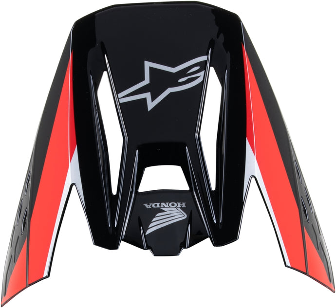 Alpinestars Visor for S-M5 Honda Helmet - Black/Red