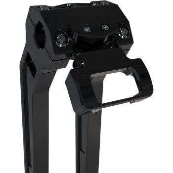 La Choppers LA-7397-00B Gauge Mount - Single - Black Anodized