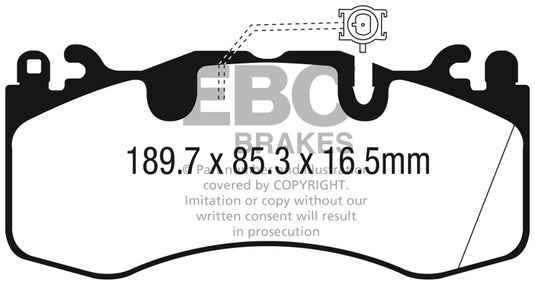 Ebc DP42336R EBC Yellowstuff Brake Pad Sets