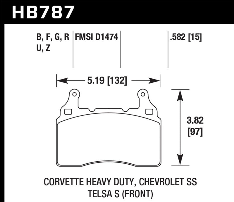 Load image into Gallery viewer, Hawk Performance HB787Z.582 HAWK Ceramic Brake Pad Sets
