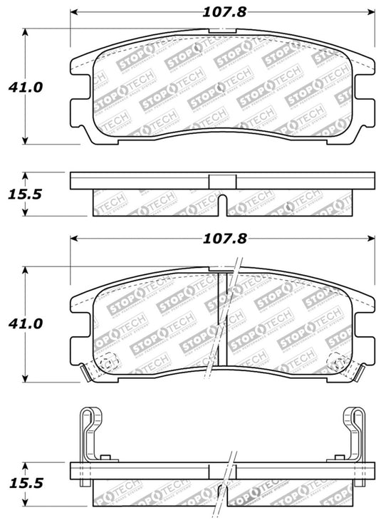 Stoptech 309.03830 ST Sport Brake Pads
