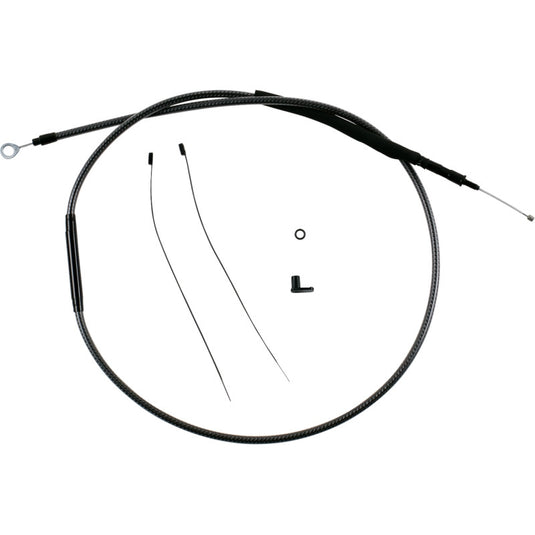 Magnum 7223-74 Redesigned Polished KARBONFIBR Clutch Cable - 74-11/16in.