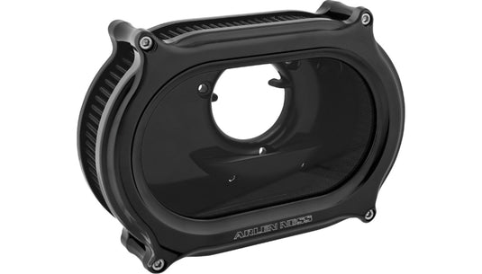 Arlen Ness 600-212 Method Stage II Oval Air Cleaners - Black Anodized