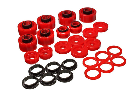 Energy Suspension 4.4120R ES Body Mounts - Red