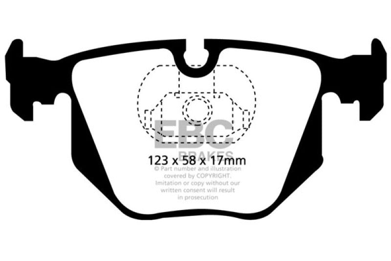 Load image into Gallery viewer, Ebc DP41118R EBC Yellowstuff Brake Pad Sets
