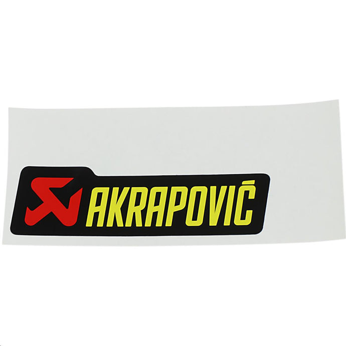 Akrapovic P-HST12AL General Replacement High-Temp Exhaust Sticker - 100mm L x 29mm H