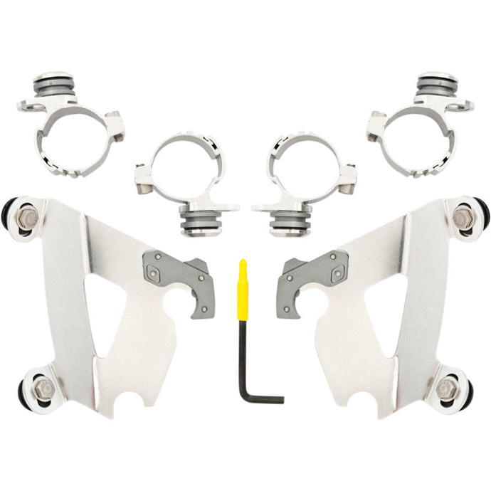 Memphis Shades MEK2058 Trigger-Lock Mount Kit for Cafe Fairing - Polished