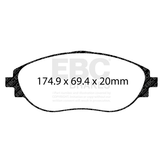 Ebc DP82127RPX EBC RP-X Brake Pad Sets
