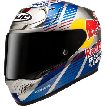 Hjc RPHA 12N Red Bull Austin GP II Helmet (Large, Blue/Red (MC-21))
