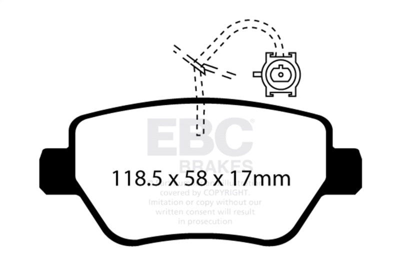 Load image into Gallery viewer, Ebc DP32258C EBC Redstuff Brake Pad Sets
