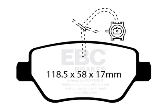 Ebc DP32258C EBC Redstuff Brake Pad Sets