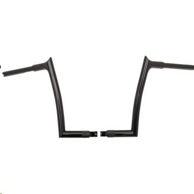 Fat Baggers, Inc. 906012-B 1-1/4in. EZ Install Pointed Top Handlebars - Gloss Black