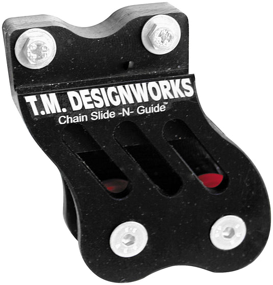 T.M. Designworks RCG-TRX-BK Rear Chain Guide and Dual Powerlip Roller - Black