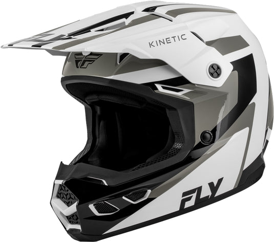 Fly Racing Kinetic Sync Helmet (X-Small, White/Black/Gray)