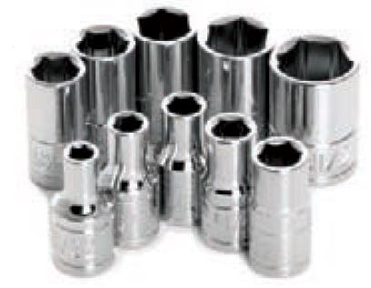 Performance Tools W36002 10 Piece 1/4in. Drive 6pt Sae Socket Set