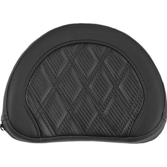 Saddlemen 051320700 Contoured Sissy Bar Pad for Roadsofa CF Seats - Black Stitching