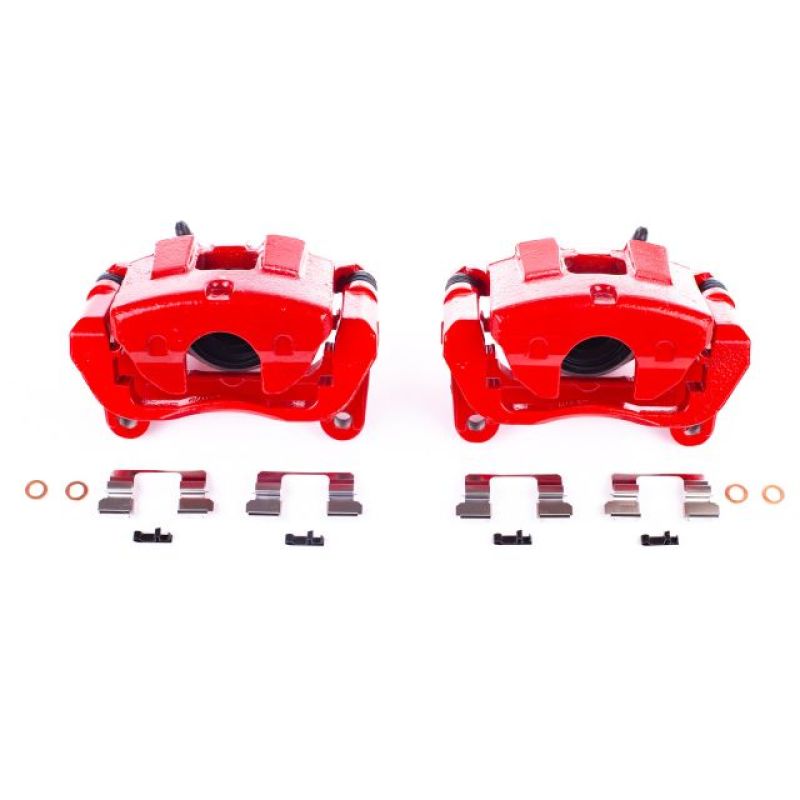 Load image into Gallery viewer, Powerstop S5528 PSB Red Calipers
