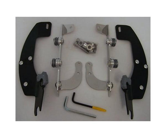 Memphis Shades MEK1900 Trigger-Lock Mount Kit for Batwing Fairing - Black