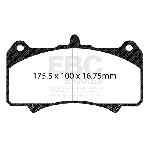 Ebc DP4074R EBC Yellowstuff Brake Pad Sets
