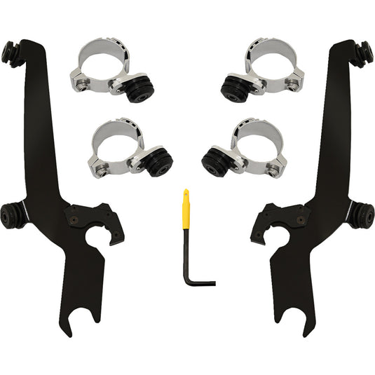 Memphis Shades MEB2069 No-Tool Trigger Lock Sportshield Mounting Kits - Black