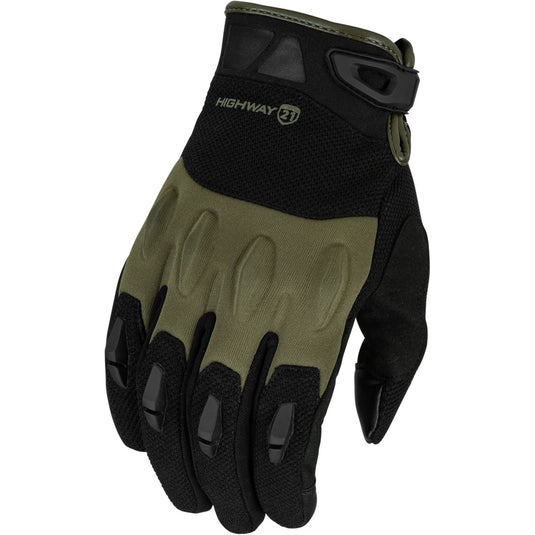 Highway 21 Fury Gloves (X-Large, Black/Olive)