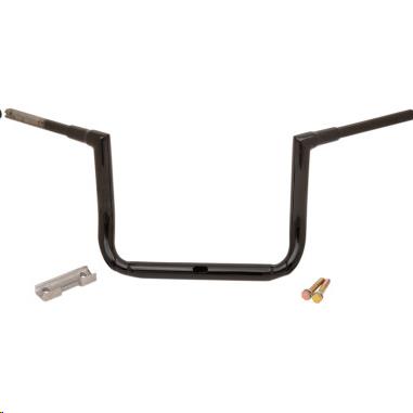 La Choppers LA-7365-12B 1-1/2in. Grande Twin Peaks Touring Handlebars - 12in. Rise - Gloss Black