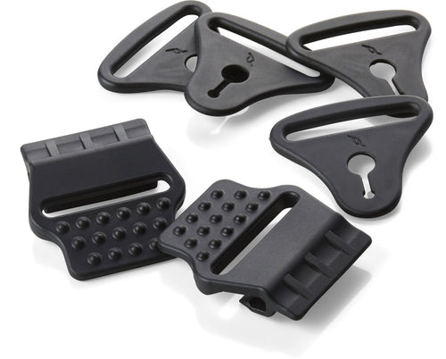 Pod Strap Clip and Loop Set for All Knee Brace - Black (One Size Fits All)
