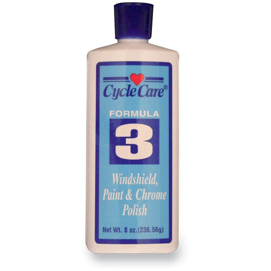 Cycle Care Formulas 03008 Formula 3 Windshield, Paint and Chrome Polish - 8oz.