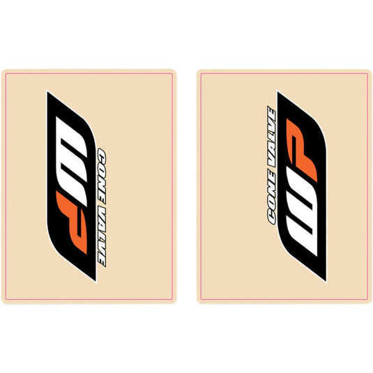 Flu Designs Inc. 01020 Upper Fork WB Decal - Orange/Black